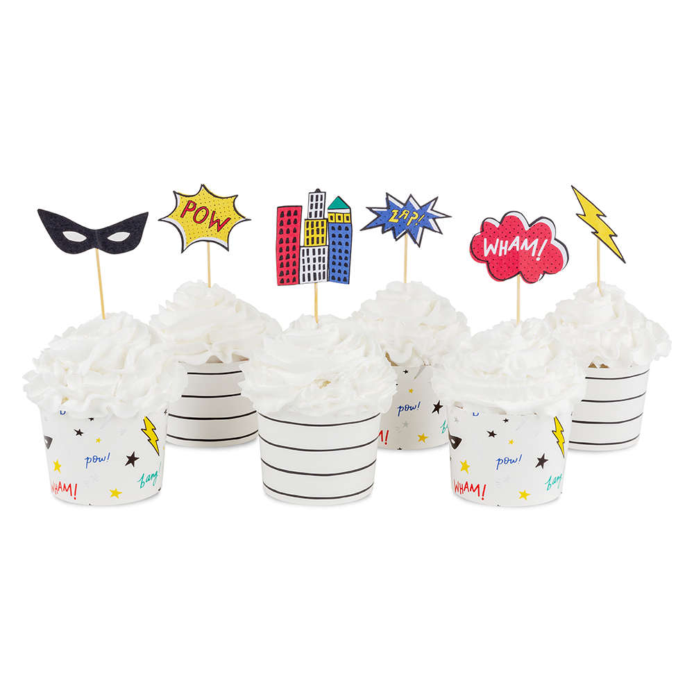 SUPERHERO CUPCAKE DECORATING SET - Winterberries