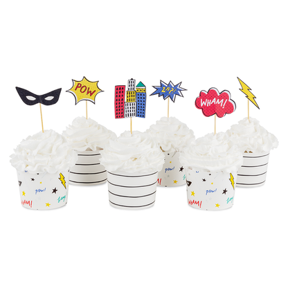 SUPERHERO CUPCAKE DECORATING SET - Winterberries