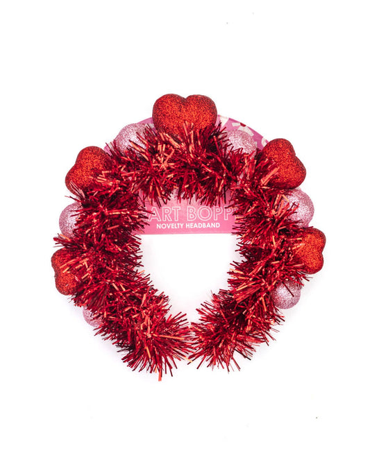 SPARKLE HEARTS NOVELTY HEADBAND