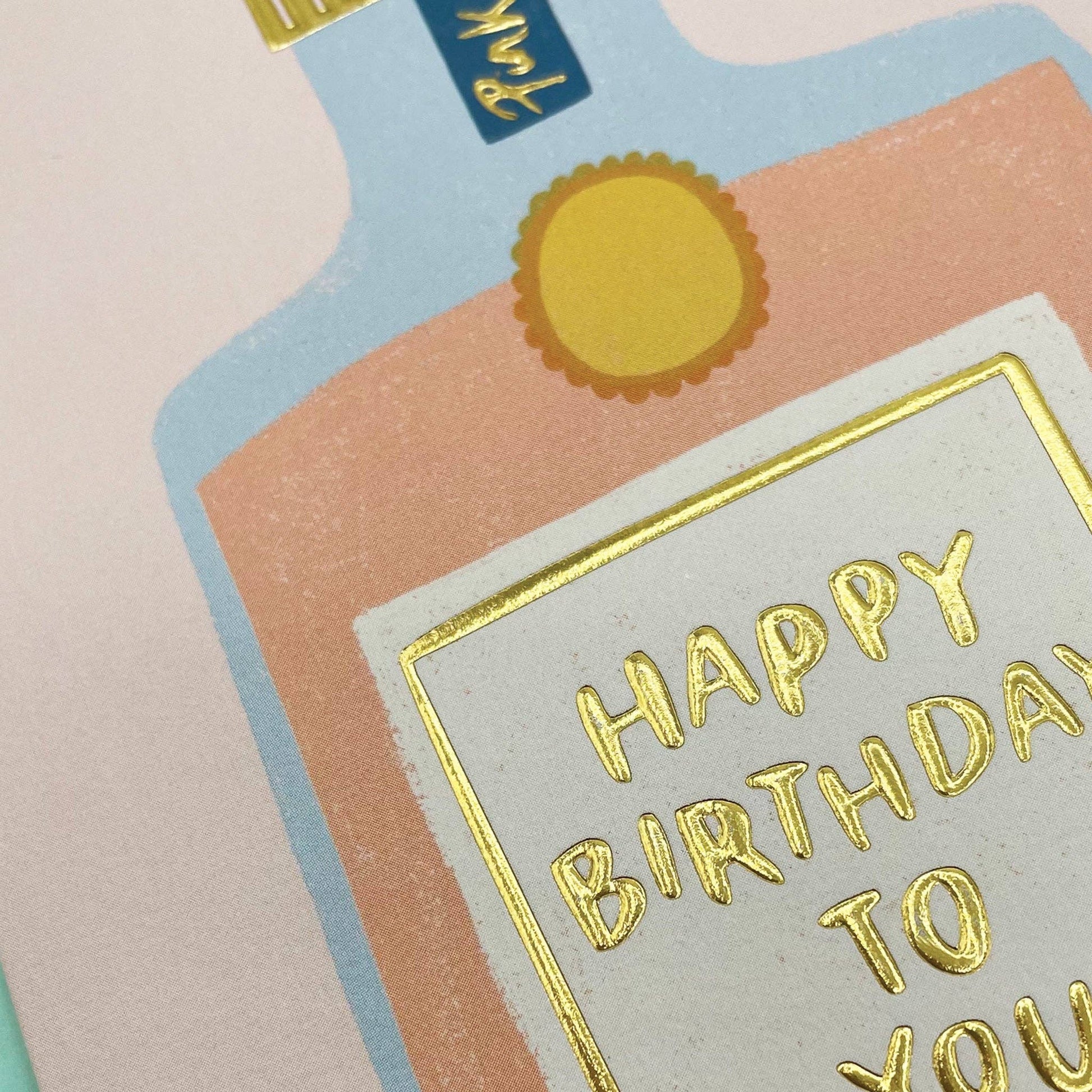 Happy Birthday to you - gin bottle (WHM62) - Winterberries