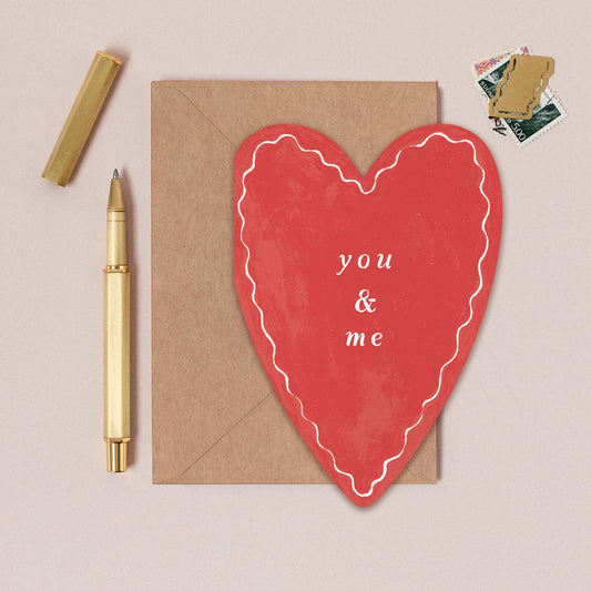 YOU & ME HEART CARD