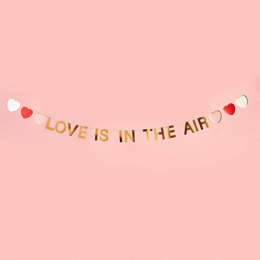'LOVE IS IN THE AIR' GOLD GARLAND