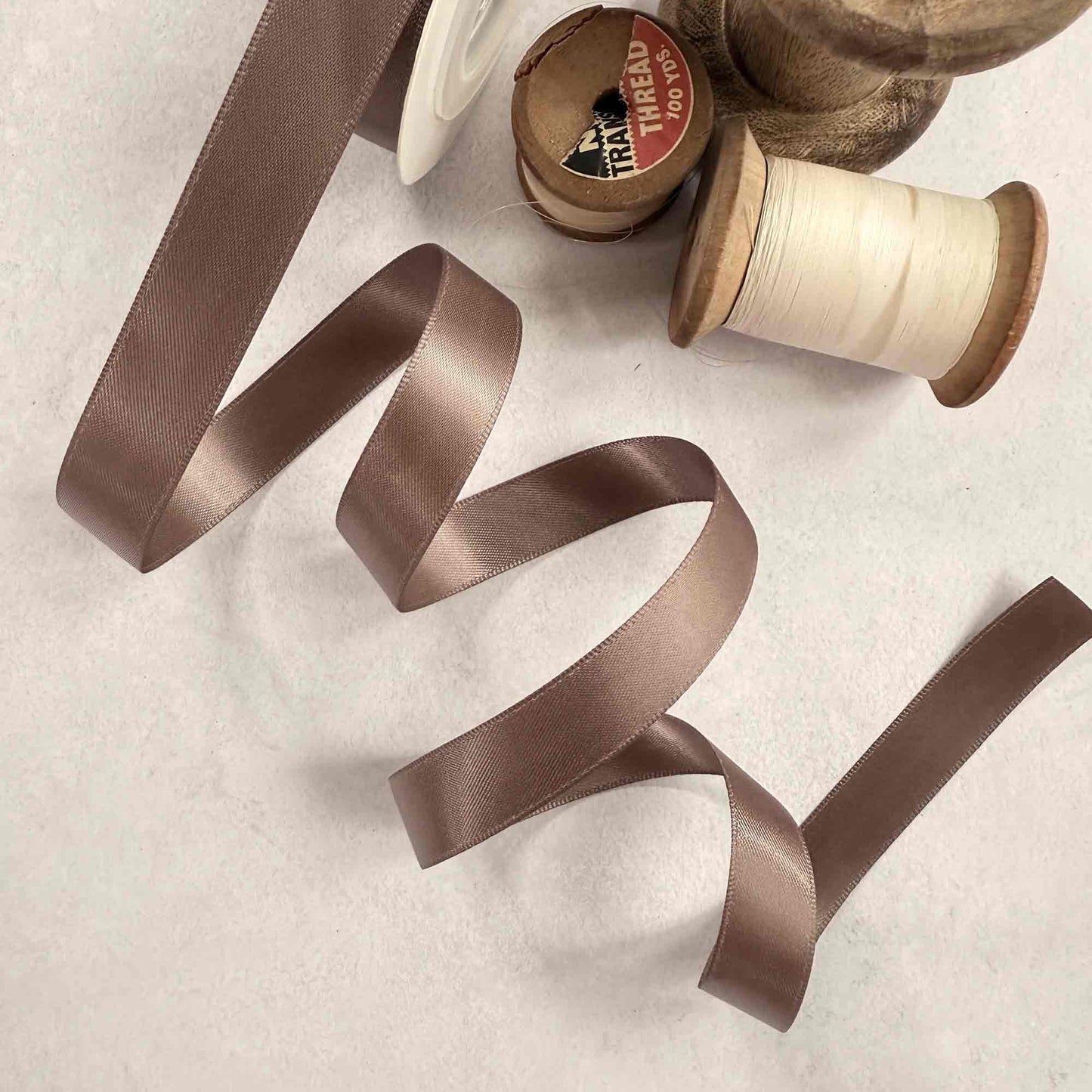 Chocolate Chip Satin Ribbon |10 Meter Rolls | Various Widths - Winterberries