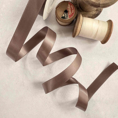 Chocolate Chip Satin Ribbon |10 Meter Rolls | Various Widths - Winterberries