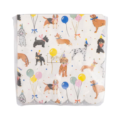 PET1138 - Dog Party Cocktail Napkin - Winterberries
