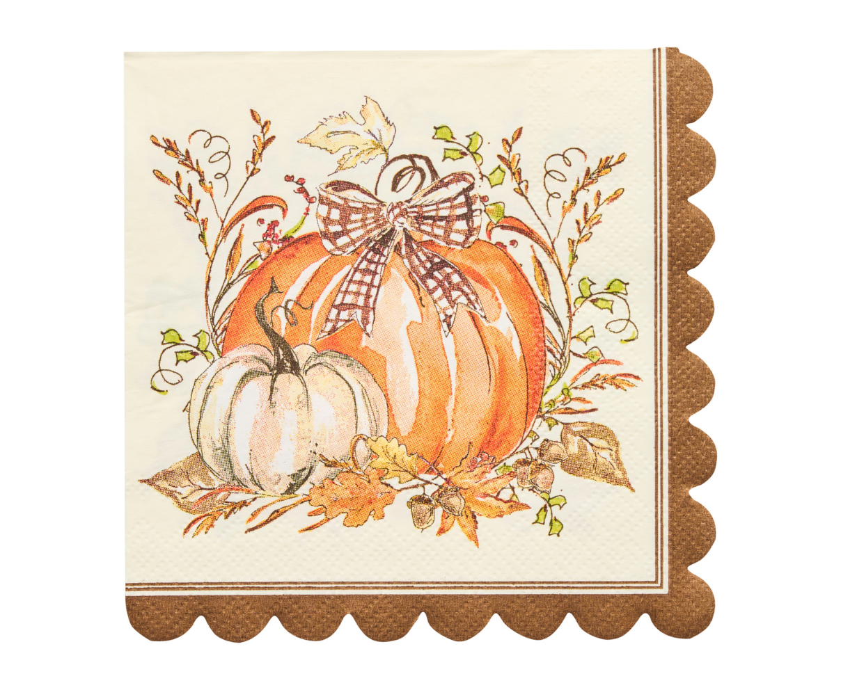 x26 GOURDS COCKTAILS PAPER NAPKINS - Winterberries
