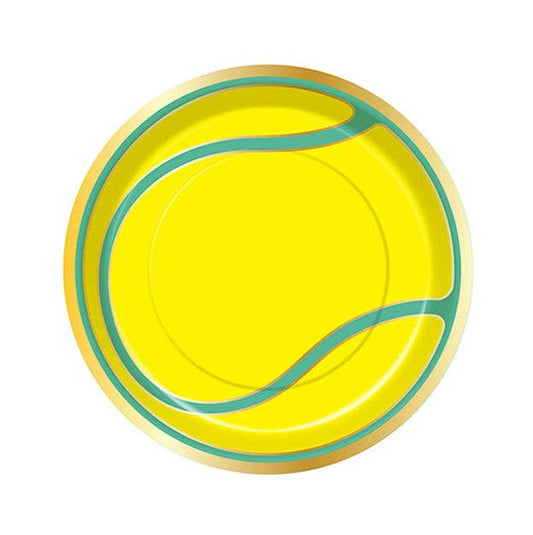 X8 TENNIS BALL PAPER PLATES