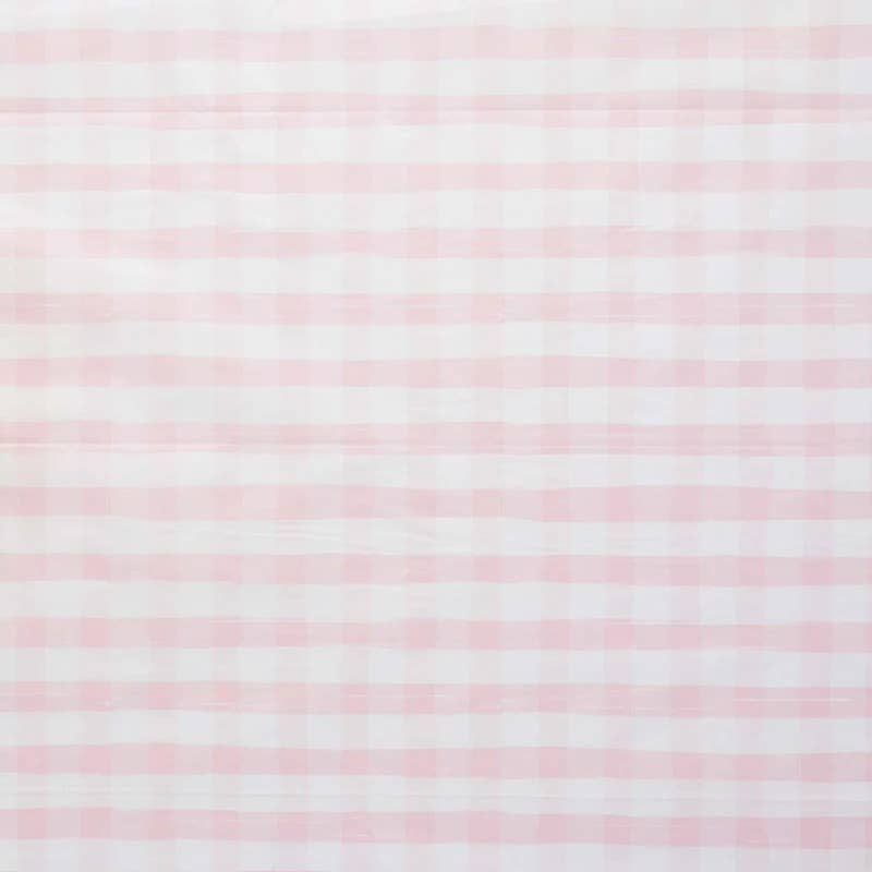 Pink Gingham Paper Tablecloth (2.6 X 1.4 Metres) - Winterberries