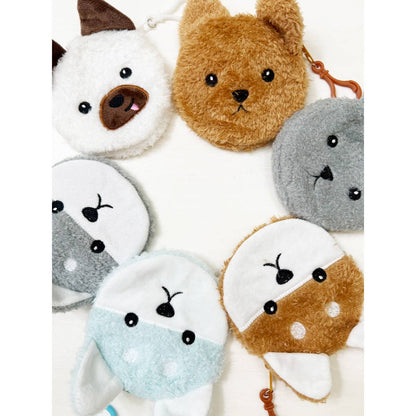 Animal Plush Coin Purse Key Chain - Winterberries