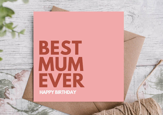 Birthday Card For Mum - Winterberries