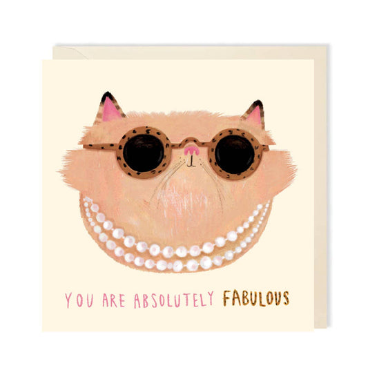 Funny Cat Greeting Card  | Cute Animal Greetings Card - Winterberries