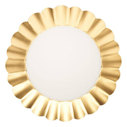 Dinner Plate Gold & White/8 pkg - Winterberries