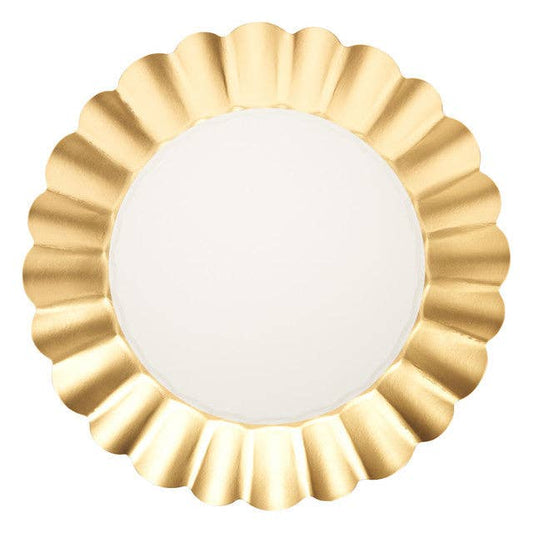 Dinner Plate Gold & White/8 pkg - Winterberries