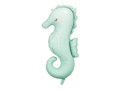 36" OCEAN GREEN SEAHORSE DEFLATED FOIL BALLOON - Winterberries