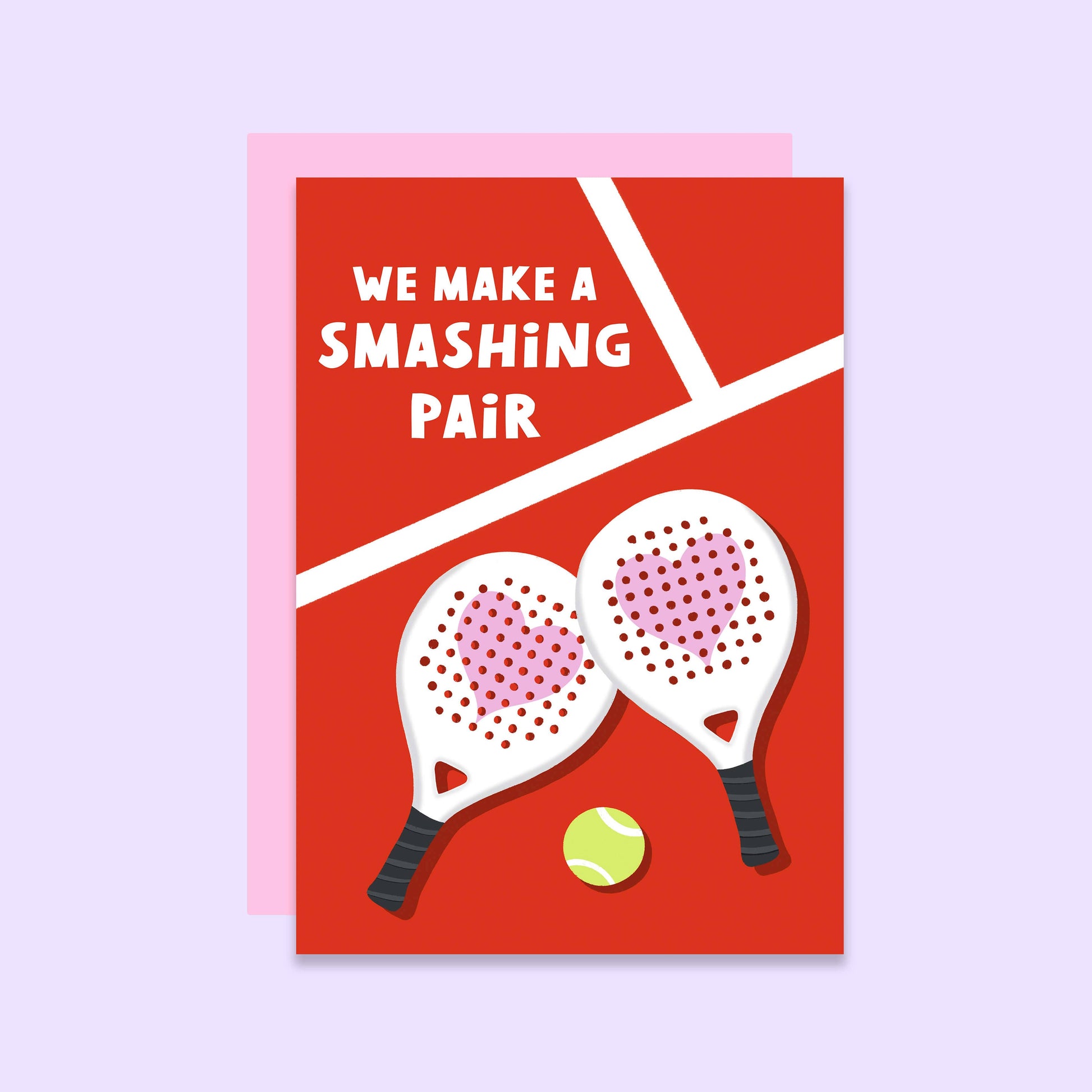 SMASHING PAIR PADEL LOVE CARD - Winterberries
