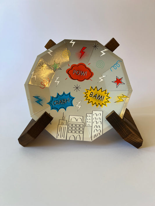 x8 SUPERHEROES PAPER PLATES - Winterberries