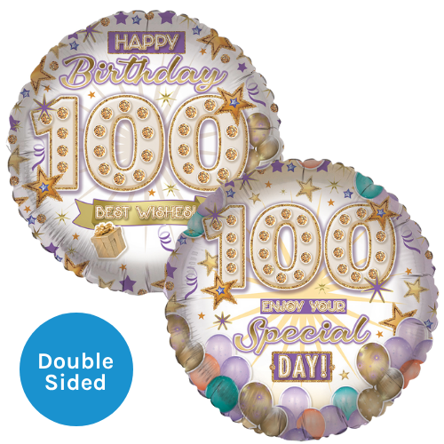 18" 100 SPECIAL CELEBRATION MESSAGE BALLOON