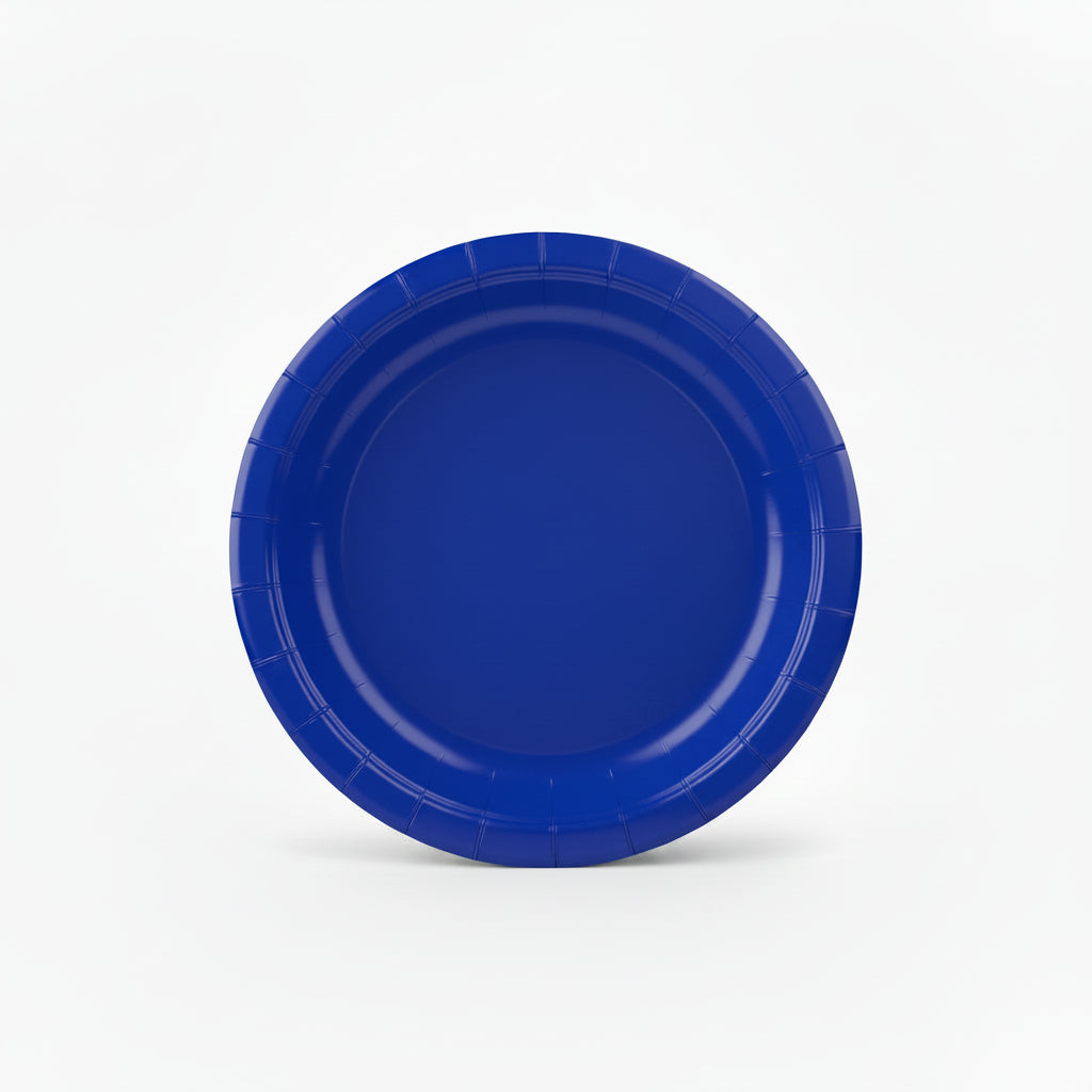 x10 SOLID COLOUR PAPER PLATES - Winterberries