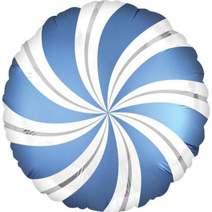 18" Blue Candy Swirl Balloon - Winterberries