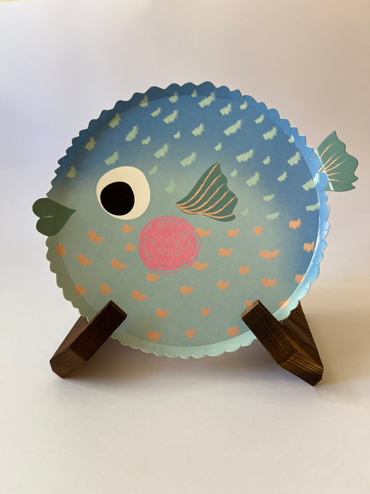 x8 Puffer Fish Plates - Winterberries