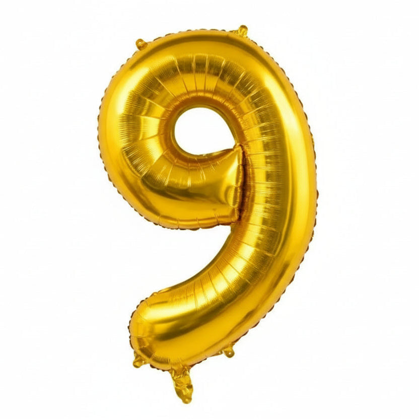 40" NUMBER '9' DEFLATED FOIL BALLOON - Winterberries