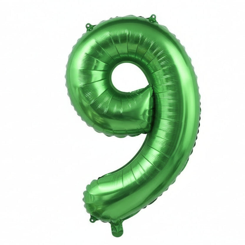 40" NUMBER '9' DEFLATED FOIL BALLOON - Winterberries
