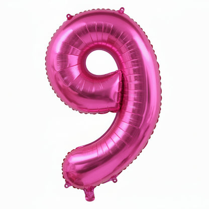 40" NUMBER '9' DEFLATED FOIL BALLOON - Winterberries