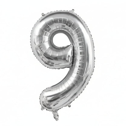 40" NUMBER '9' DEFLATED FOIL BALLOON - Winterberries