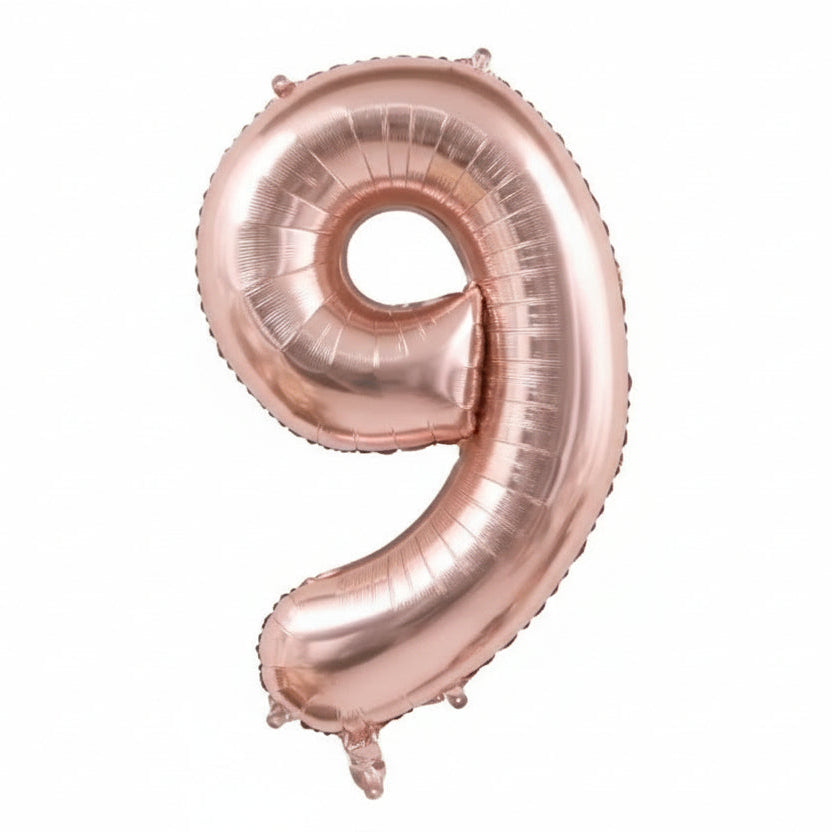 40" NUMBER '9' DEFLATED FOIL BALLOON - Winterberries