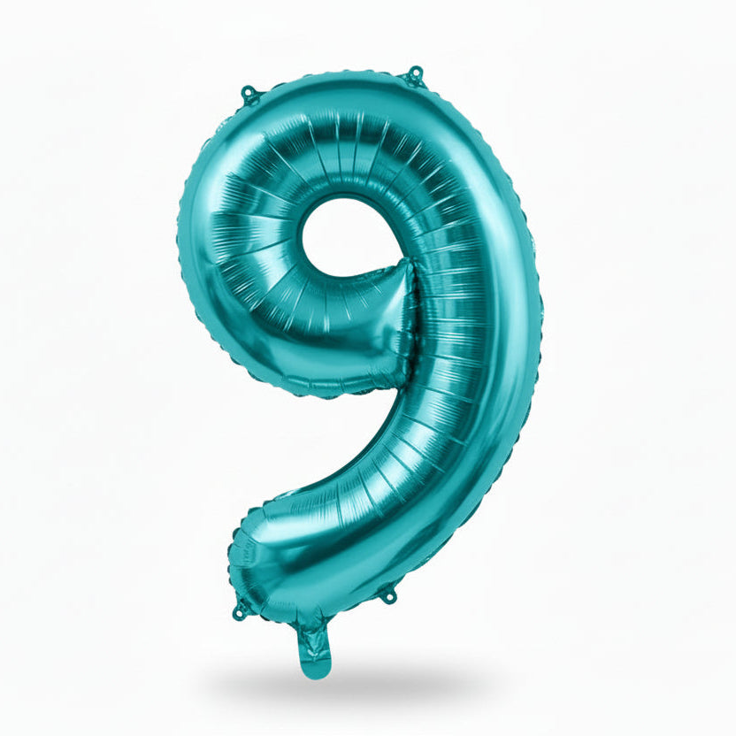 40" NUMBER '9' DEFLATED FOIL BALLOON - Winterberries