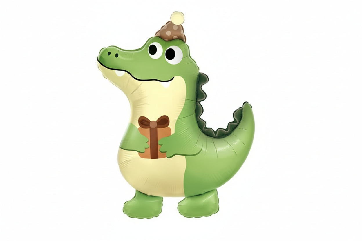 PARTY HAT THEME FOIL DEFLATED BALLOON - Winterberries