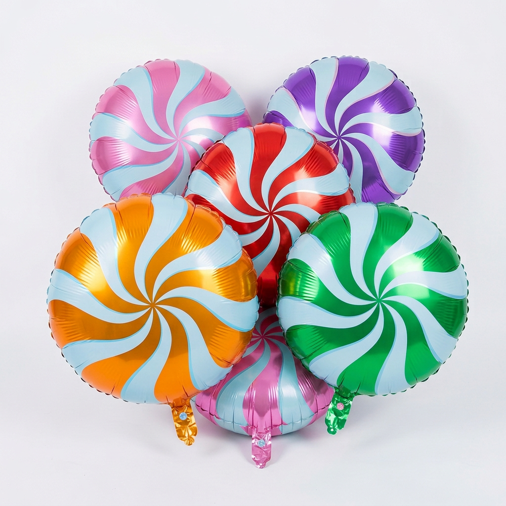 18" Orange/Blue Candy Foil Balloon - Winterberries