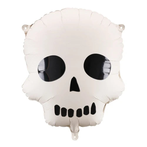 18" SKULL DEFLATED FOIL BALLOON