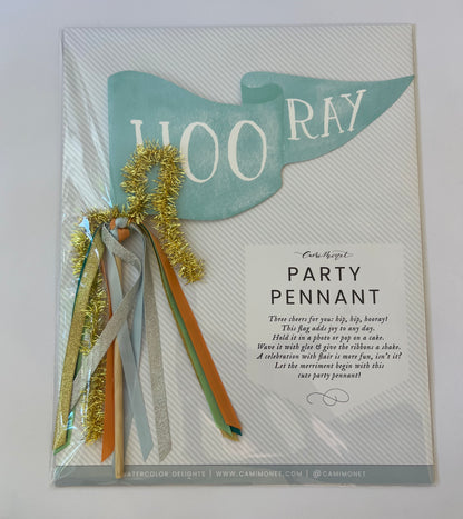 HOORAY PARTY PENNANT - Winterberries