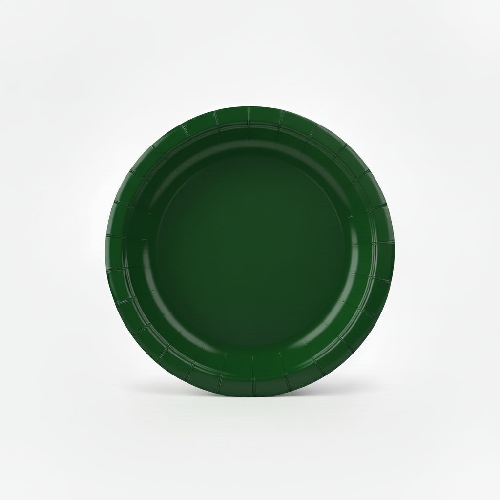 x10 SOLID COLOUR PAPER PLATES - Winterberries