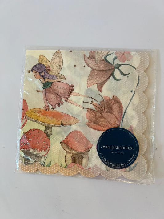 x8 FAIRY PAPER NAPKINS - Winterberries