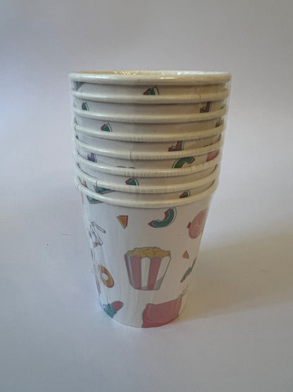 x8 PYJAMA PARTY PAPER CUPS - Winterberries