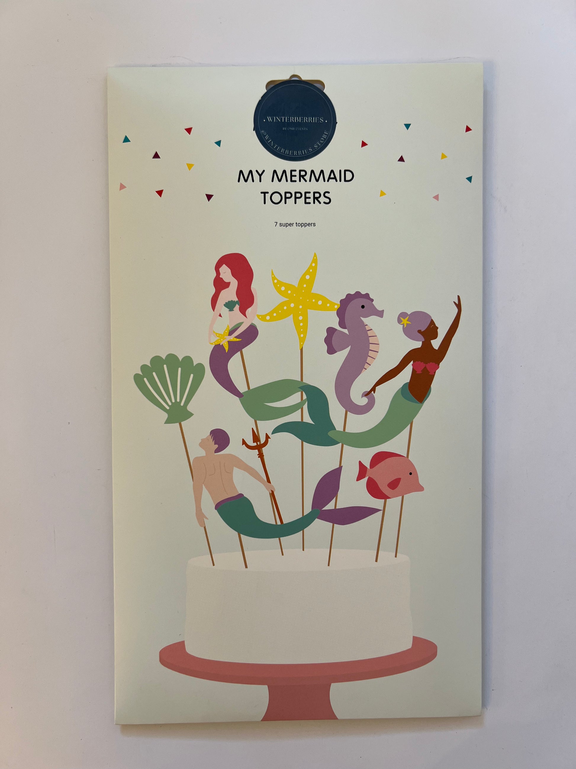 x7 Mermaid Cake Toppers - Winterberries