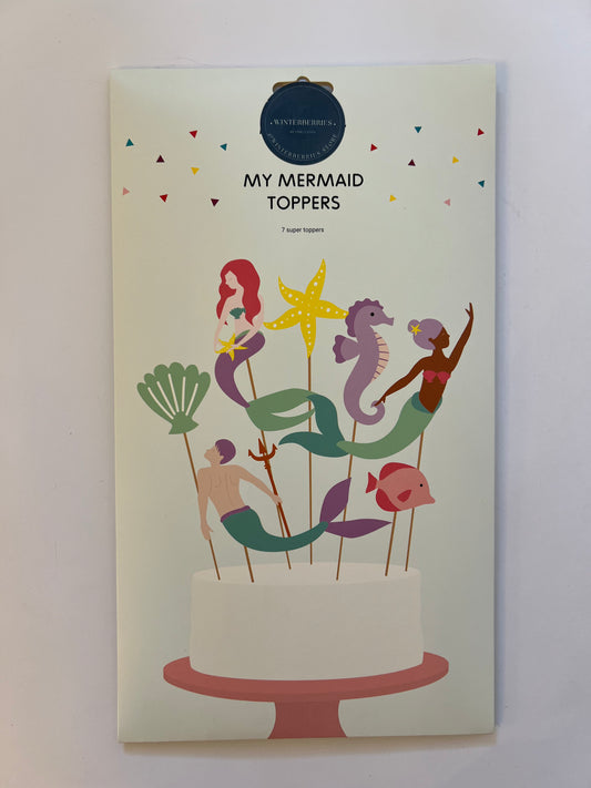 x7 Mermaid Cake Toppers