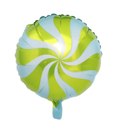 18" Lime/Blue Candy Foil Balloon - Winterberries