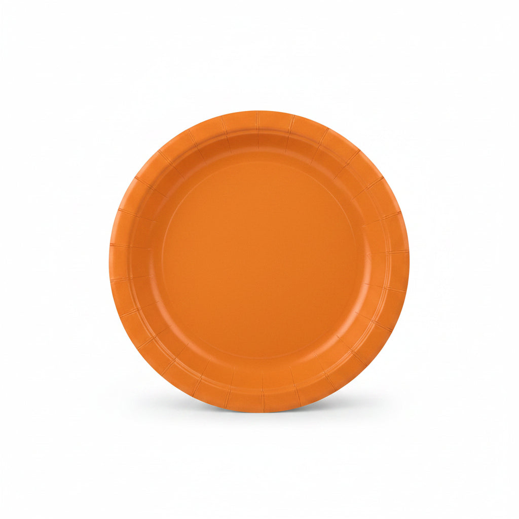 x10 SOLID COLOUR PAPER PLATES - Winterberries