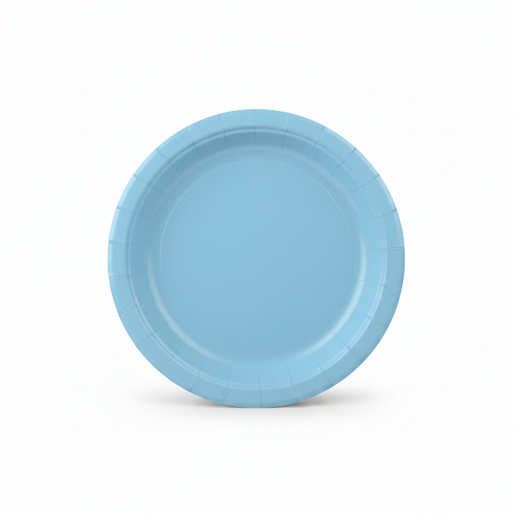 x10 SOLID COLOUR PAPER PLATES - Winterberries