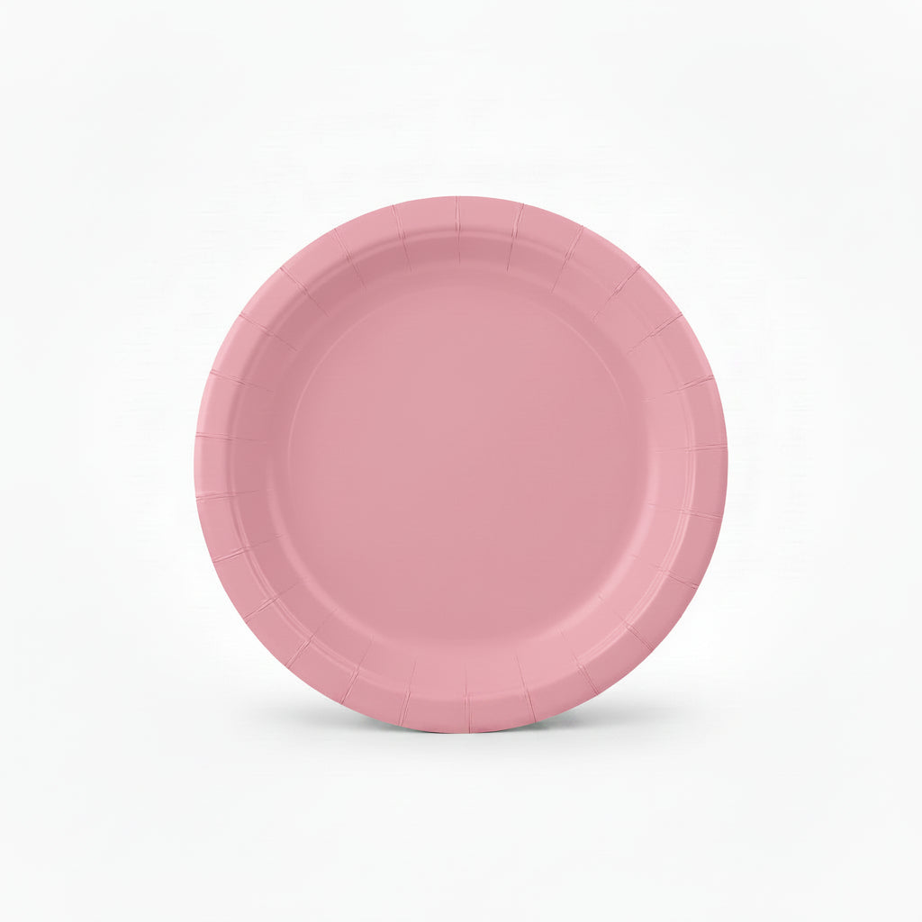 x10 SOLID COLOUR PAPER PLATES - Winterberries