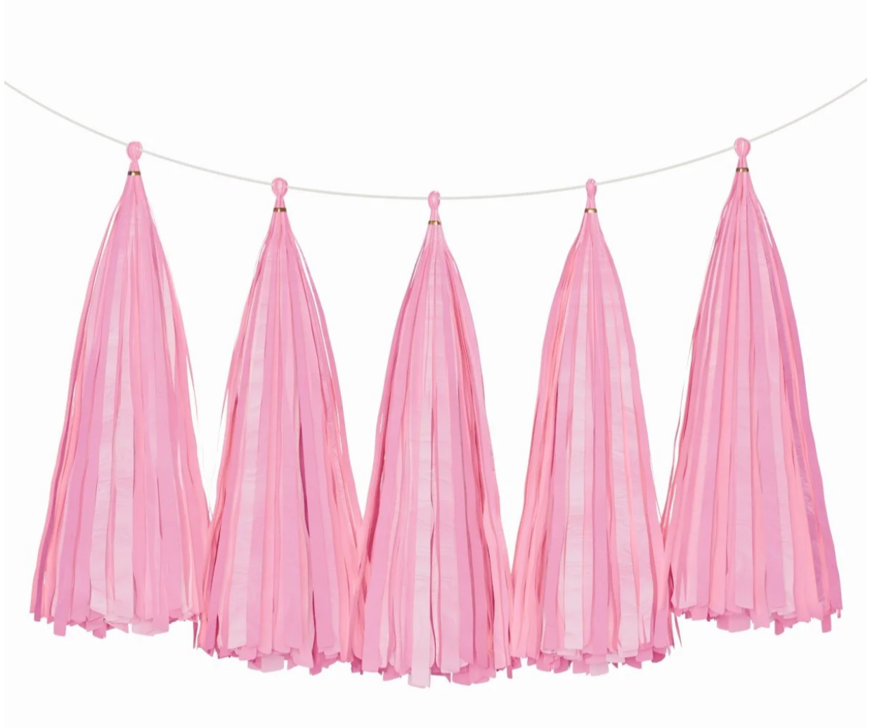 TISSUE PAPER TASSELS GARLAND - Winterberries