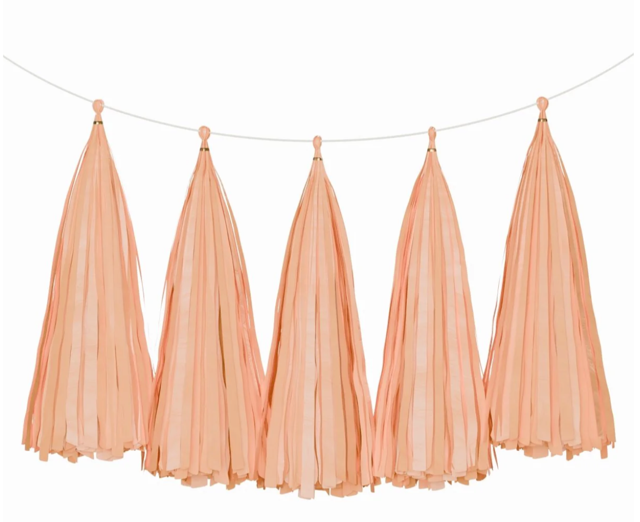 TISSUE PAPER TASSELS GARLAND - Winterberries