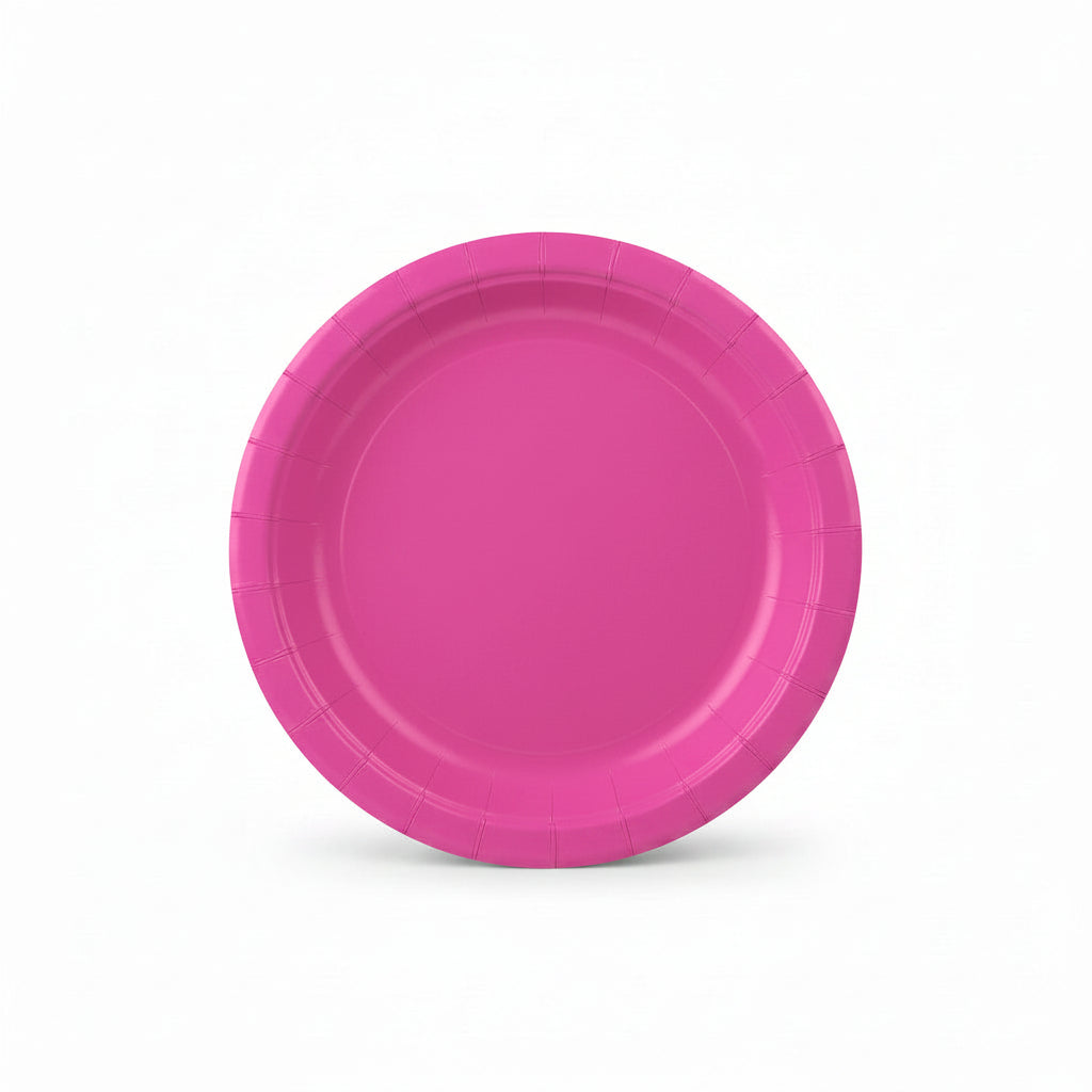 x10 SOLID COLOUR PAPER PLATES - Winterberries