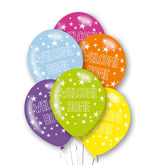 11" 'WELCOME HOME' LATEX BALLOONS BOUQUET - Winterberries