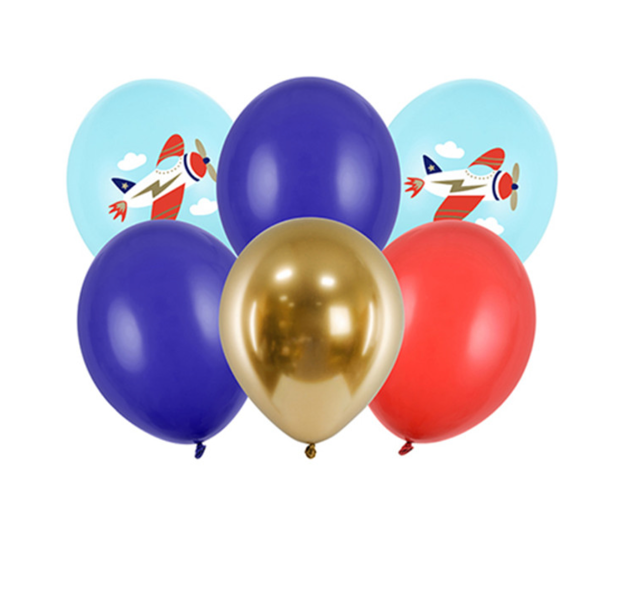 12" PLANE ASSORTED LATEX BALLOONS BOUQUET - Winterberries