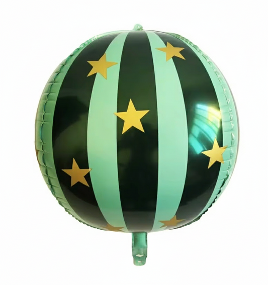 22" STRIPED DEFLATED FOIL BALLOON - Winterberries