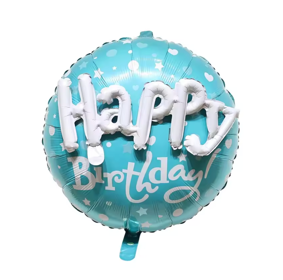 22" 'HAPPY BIRTHDAY' DEFLATED FOIL BALLOON - Winterberries